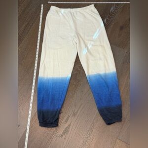 Beach Riot Women’s Blue and White Ombre Jogger Sweatpants